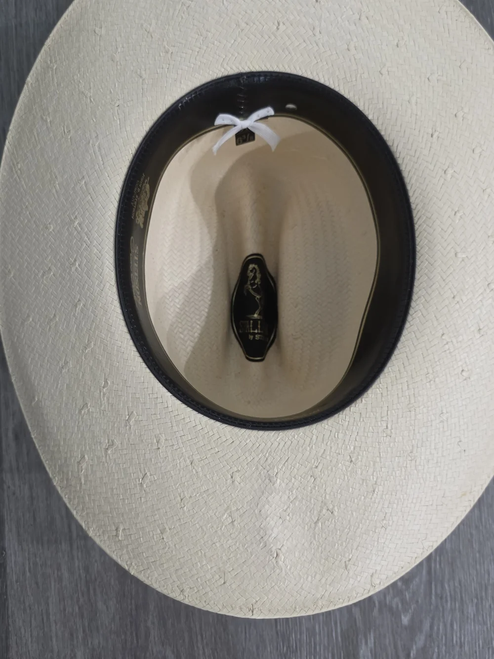 Stetson Natural Straw Western Hat with Braided Hatband
